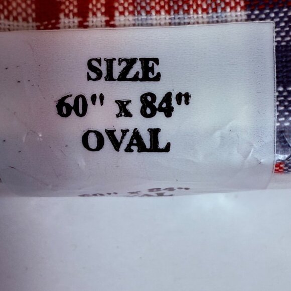 Bardwil Oval Tablecloth Vintage Plaid 60" X 84" Nantucket  Kitchen Table - Picture 3 of 9